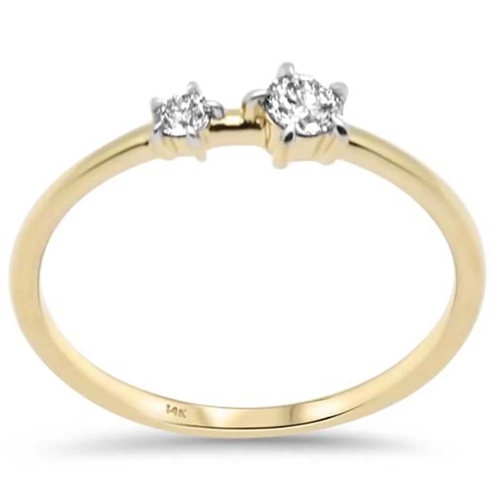 <span style="color:purple">SPECIAL!</span> .22ct G SI 14K Yellow Gold Ladies Diamond Ring Size 6.5