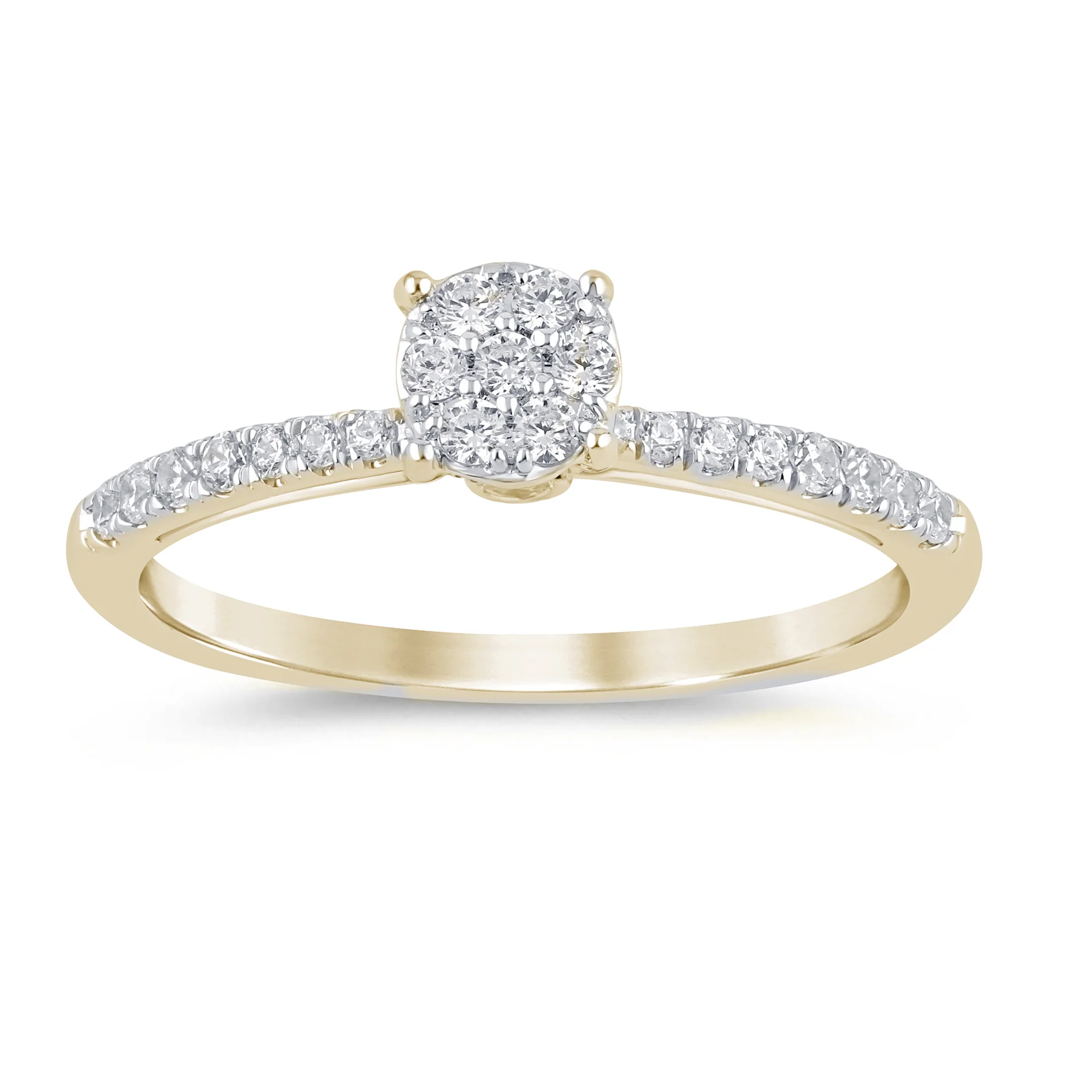 <span style="color:purple">SPECIAL!</span> .36ct G SI 14K Yellow Gold Round Diamond Engagement Ring Size 6.5