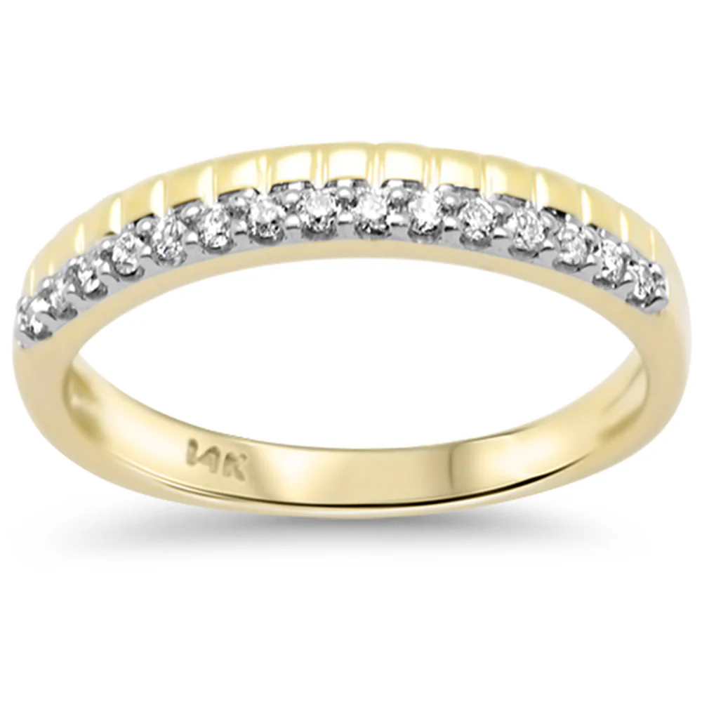 <span style="color:purple">SPECIAL!</span>.16ct G SI 14K Yellow Gold Diamond Ring Size 6.5