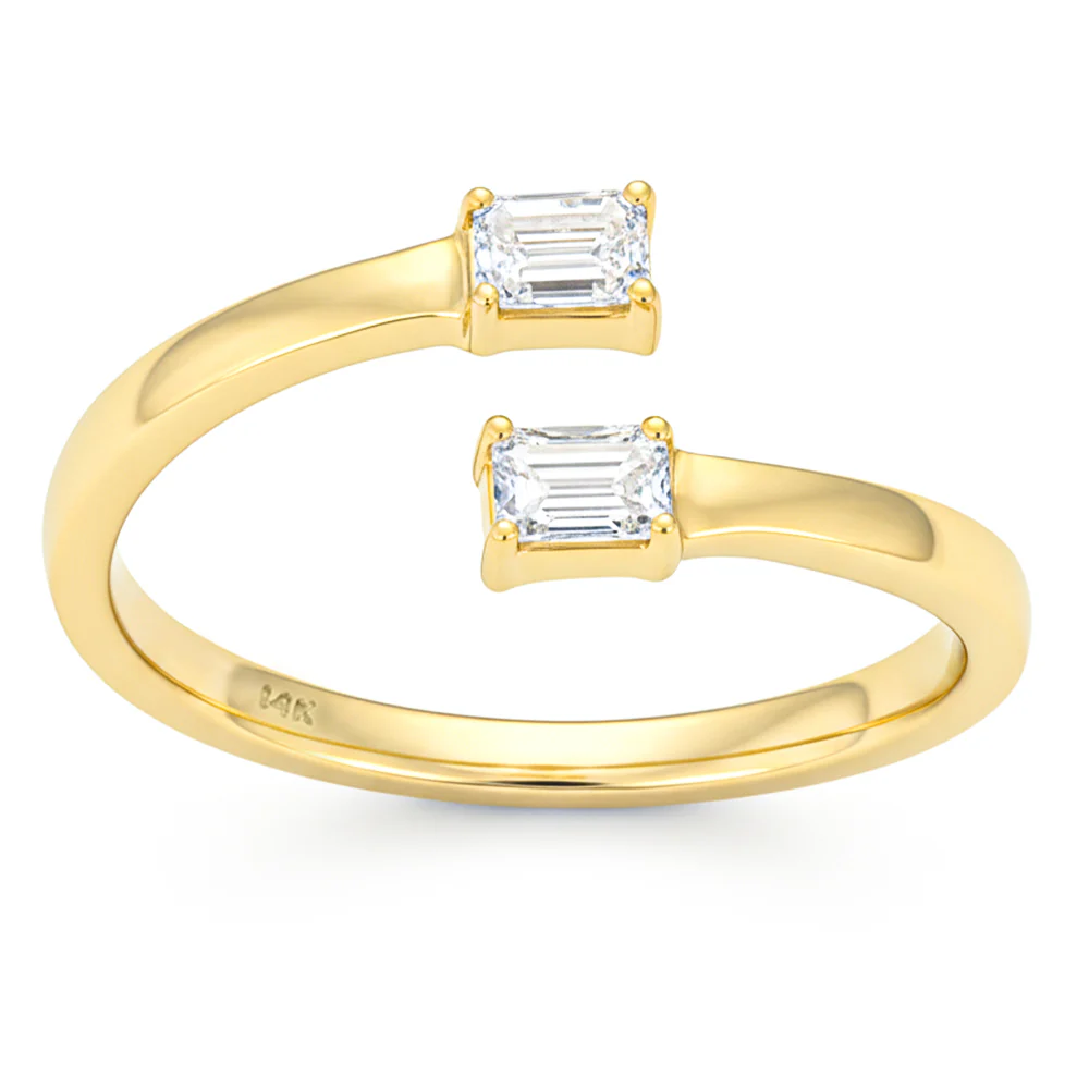 <span style="color:purple">SPECIAL!</span> .30ct G SI 14kt Yellow Gold Emerald Cut Diamond Ring Size 6.5