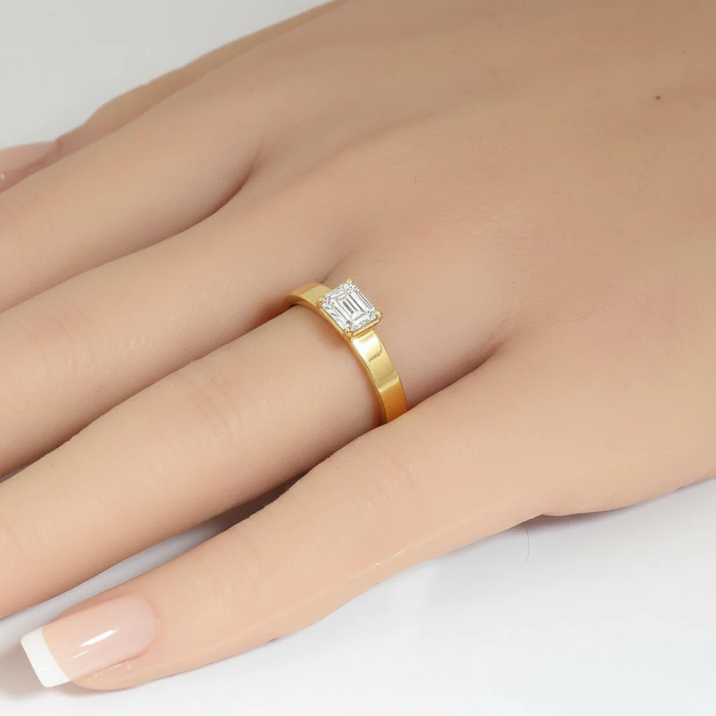 <span style="color:purple">SPECIAL!</span> .40ct G SI 14kt Yellow Gold Diamond Ring Size 6.5 - Image 2