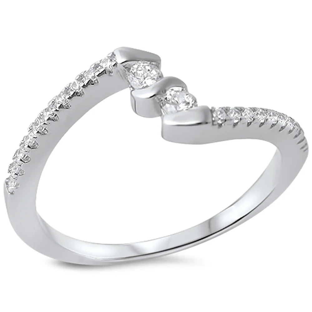 <span>CLOSEOUT!</span> Cubic Zirconia Fashion .925 Sterling Silver Ring