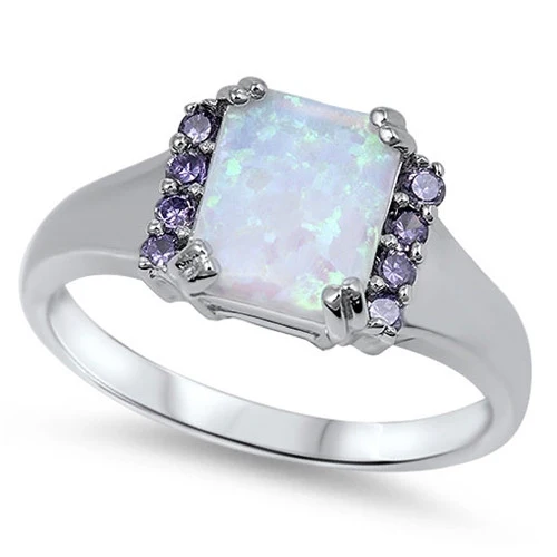 <span>CLOSEOUT!</span>White Australian Fire Opal & Amethyst