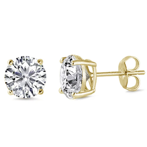 Casting Round Stud Earrings Push Back .925 Sterling Silver Sizes 2-10mm Available in 3 Colors! - Image 3