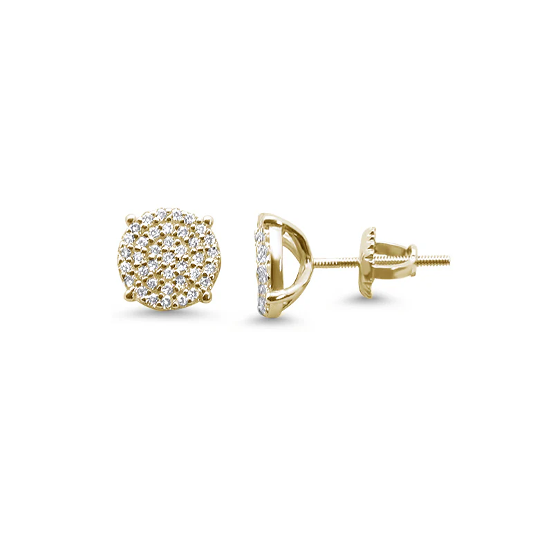 4MM Micro Pave Round CZ .925 Sterling Silver Stud Earrings - Image 3