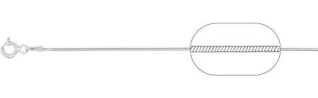 020-1MM Snake Chain .925  Solid Sterling Silver Sizes 16-30" NEW