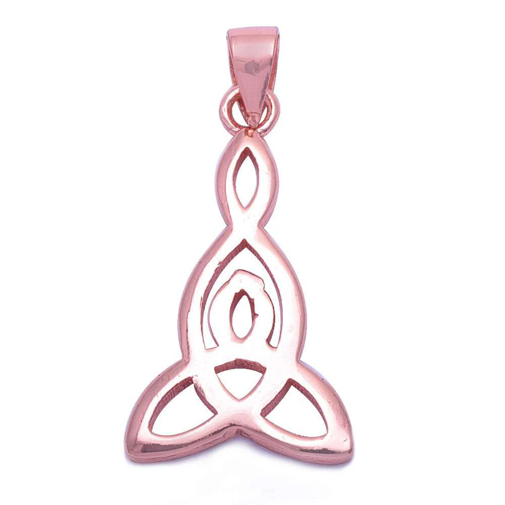 <span>CLOSEOUT!</span>Rose Gold Plated Celtic Design .925 Sterling Silver Pendant
