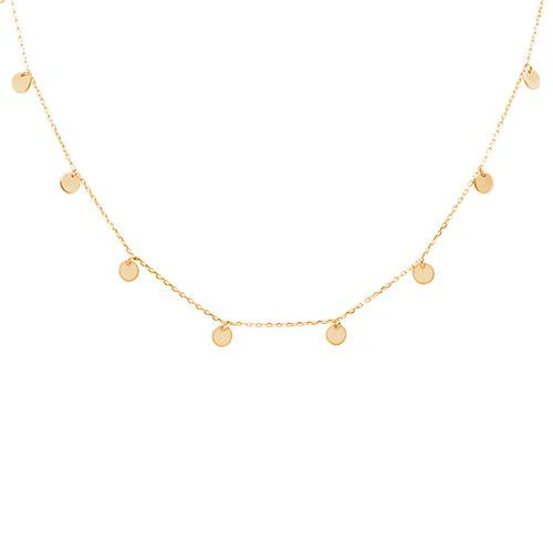 <span>CLOSEOUT!</span>Plain Hammered Disc .925 Sterling Silver Necklace Three COLORS Available! - Image 2