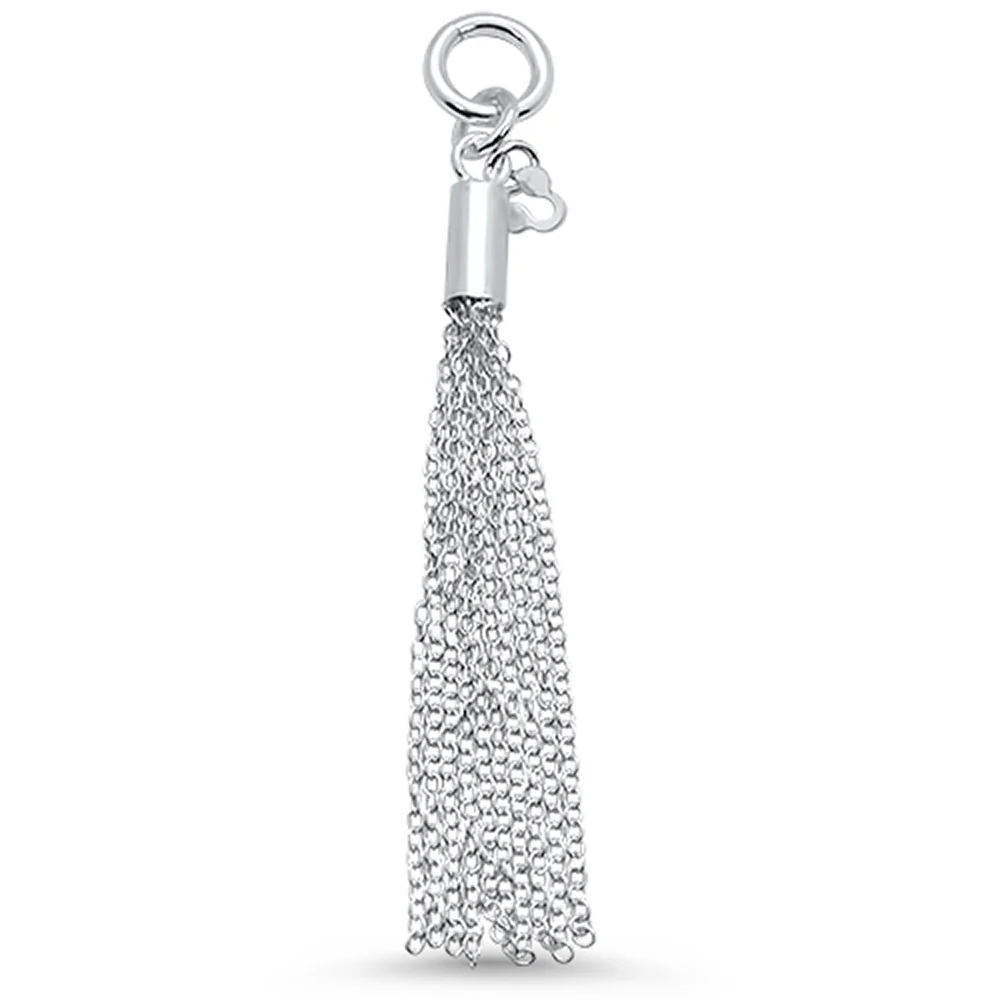 <span>CLOSEOUT! </span>New Design Plain Rolo Chain  .925 Sterling Silver Pendant