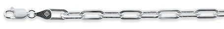 <span>CLOSEOUT 20% OFF! </span>110 5.1MM Square Forzatina Chain .925  Solid Sterling Silver Sizes 7"-28" Inches NEW