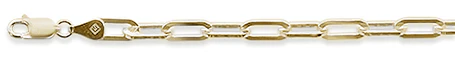 <span>CLOSEOUT 20% OFF! </span> 160 6MM Yellow Gold Plated Square Forzatina Chain .925 Solid Sterling Silver Sizes 8"-28" Inches NEW