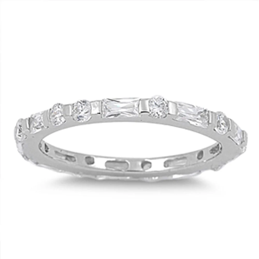 <span>CLOSEOUT!</span>Sterling Silver Cubic Zirconia Engagement Ring