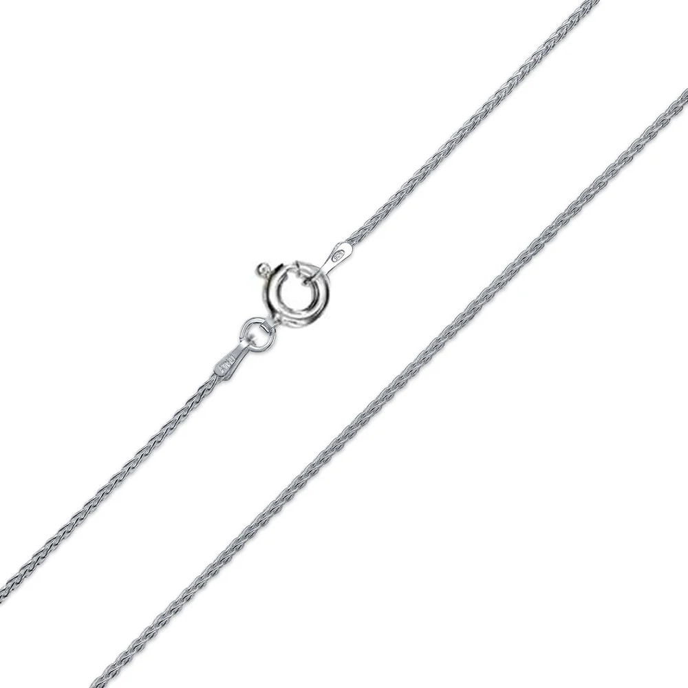 045-1.9MM Made in Italy .925 Solid Sterling Silver Wheat/Spiga Chain 7"-24" Long NEW - Image 2