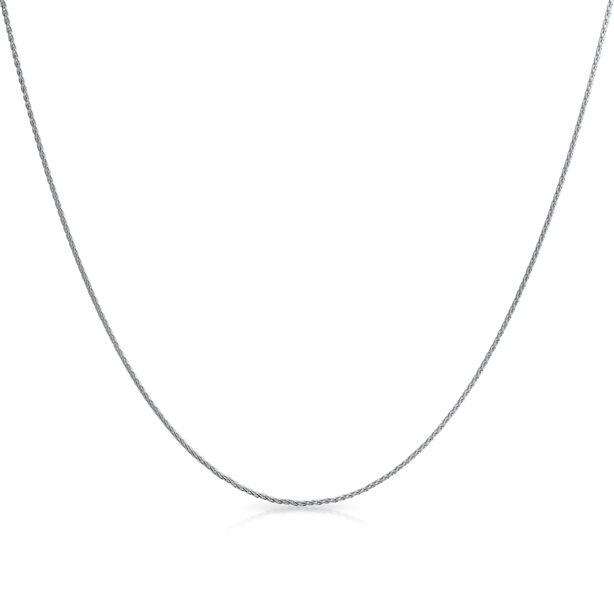 045-1.9MM Made in Italy .925 Solid Sterling Silver Wheat/Spiga Chain 7"-24" Long NEW - Image 3